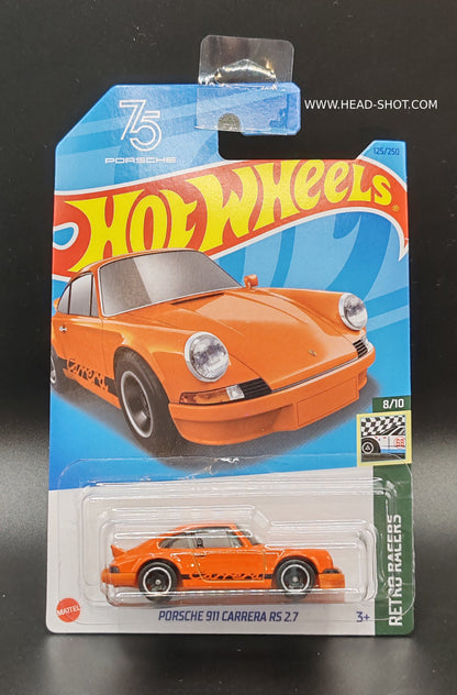 HOT WHEELS PORSCHE 911 CARRERA RS 2.7 RETRO RACERS 8/10 125/250