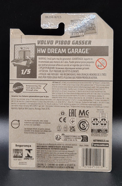 HOT WHEELS VOLVO P1800 GASSER DREAM GARAGE 1/5 1/250