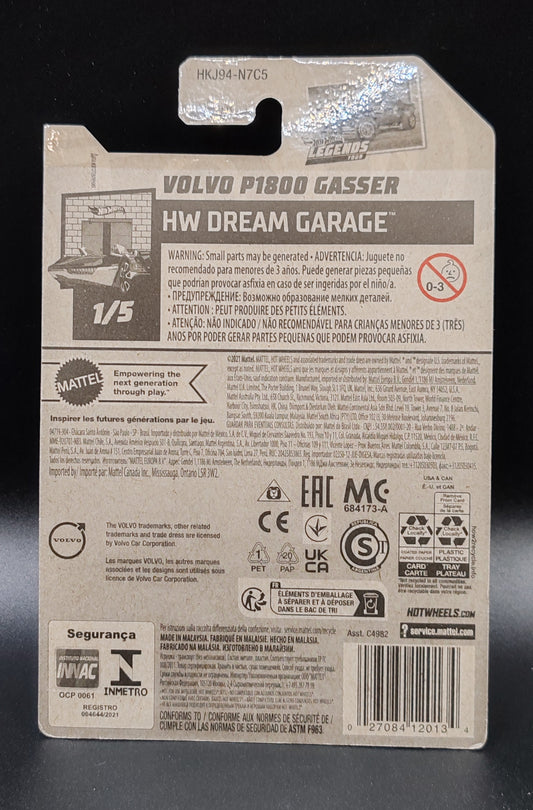 HOT WHEELS VOLVO P1800 GASSER DREAM GARAGE 1/5 1/250