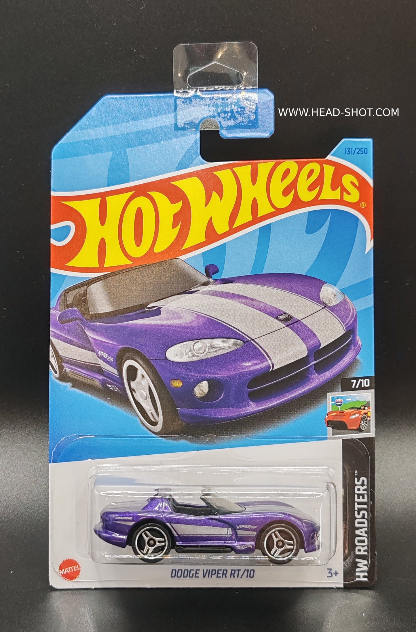 HOT WHEELS DODGE VIPER RT/10 HW ROADSTERS 7/10 131/250