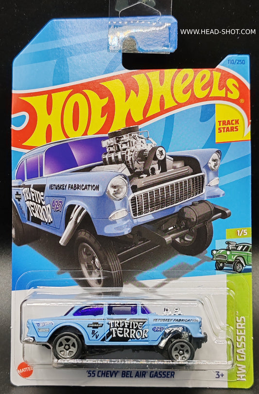 HOT WHEELS 55 CHEVY BEL AIR GASSER 1/5 110/250