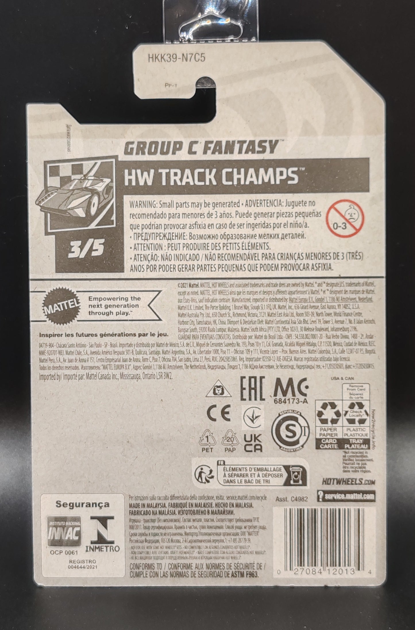 HOT WHEELS GROUP C FANTASY HW TRACK CHAMPS 3/5 89/250
