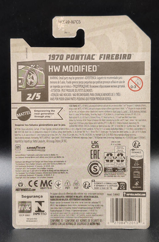 HOT WHEELS 1970 PONTIAC FIREBIRD HW MODIFIED 2/5 18/250
