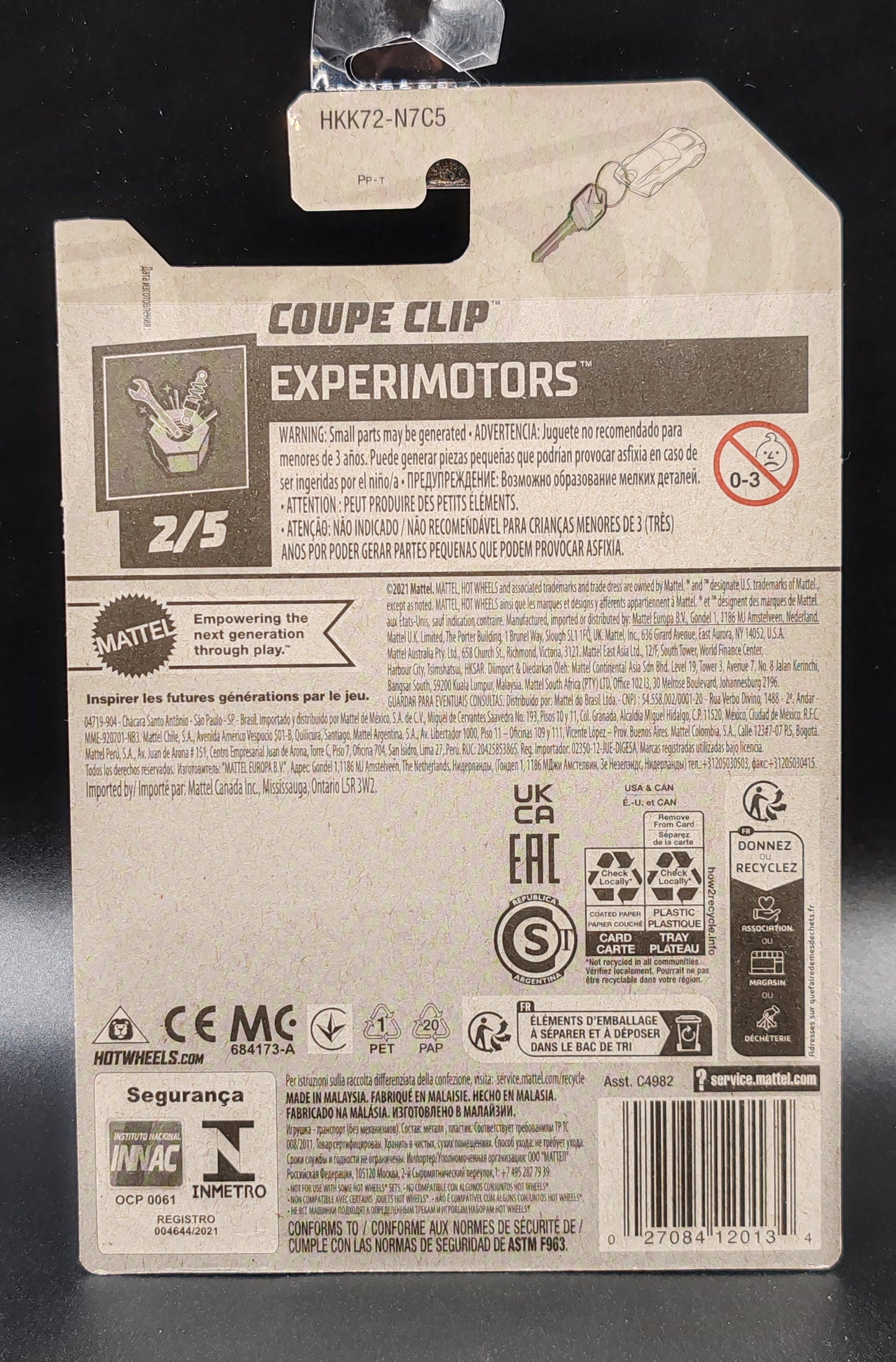 HOT WHEELS COUPE CLIP EXPERIMOTORS 2/5 23/250