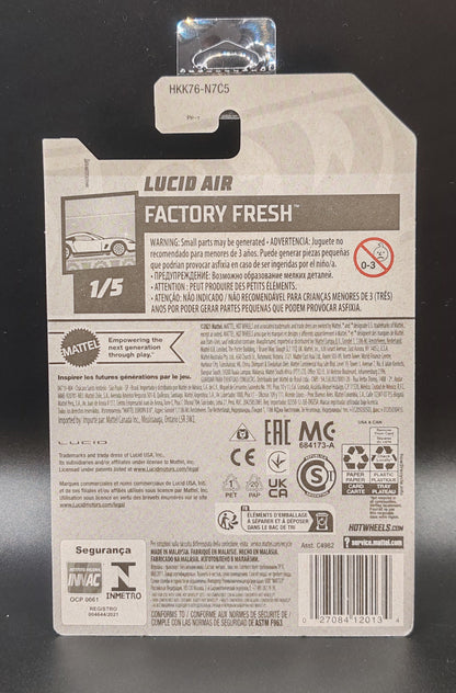 HOT WHEELS LUCID AIR FACTORY FRESH 1/5 97/250