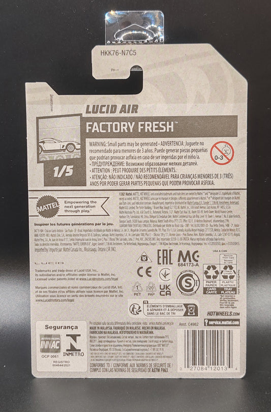 HOT WHEELS LUCID AIR FACTORY FRESH 1/5 97/250