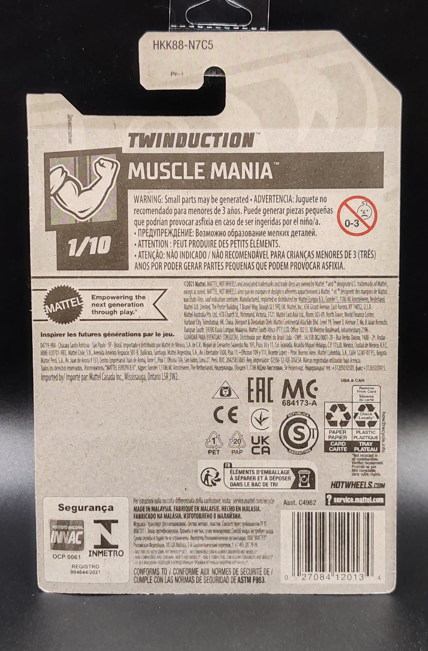 HOT WHEELS TWINDUCTION MUSCLE MANIA 1/10 73/250