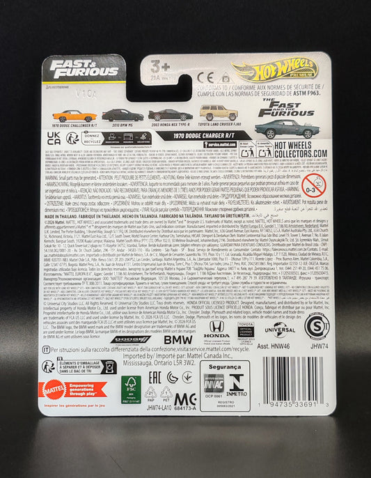 HOT WHEELS PREMIUM FAST AND FURIOUS 1970 DODGE CHARGER R/T 1/5