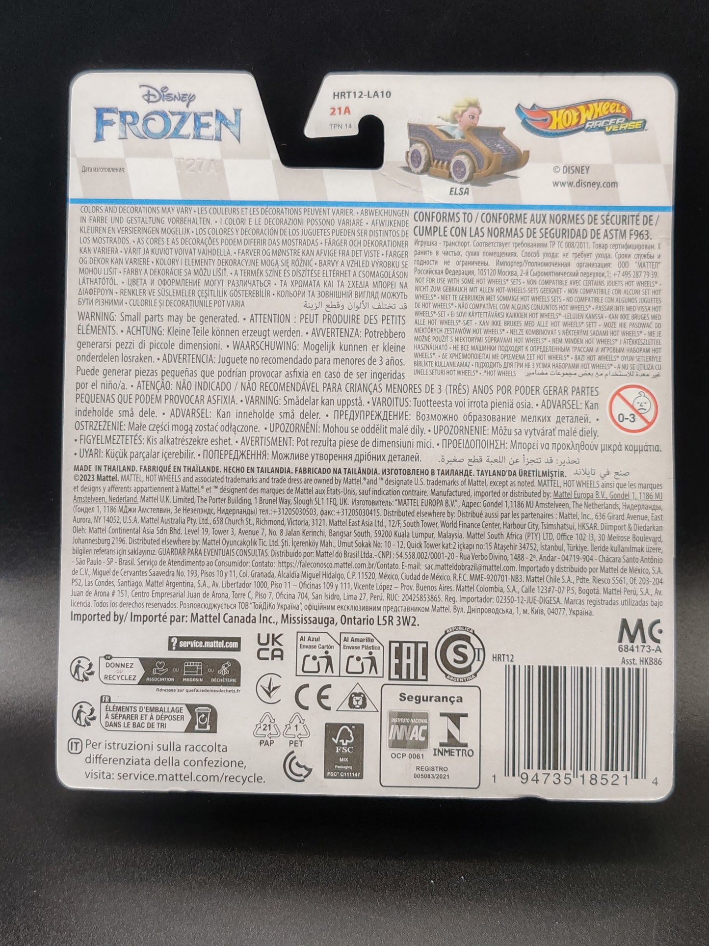 HOT WHEELS DISNEY FROZEN ELSA