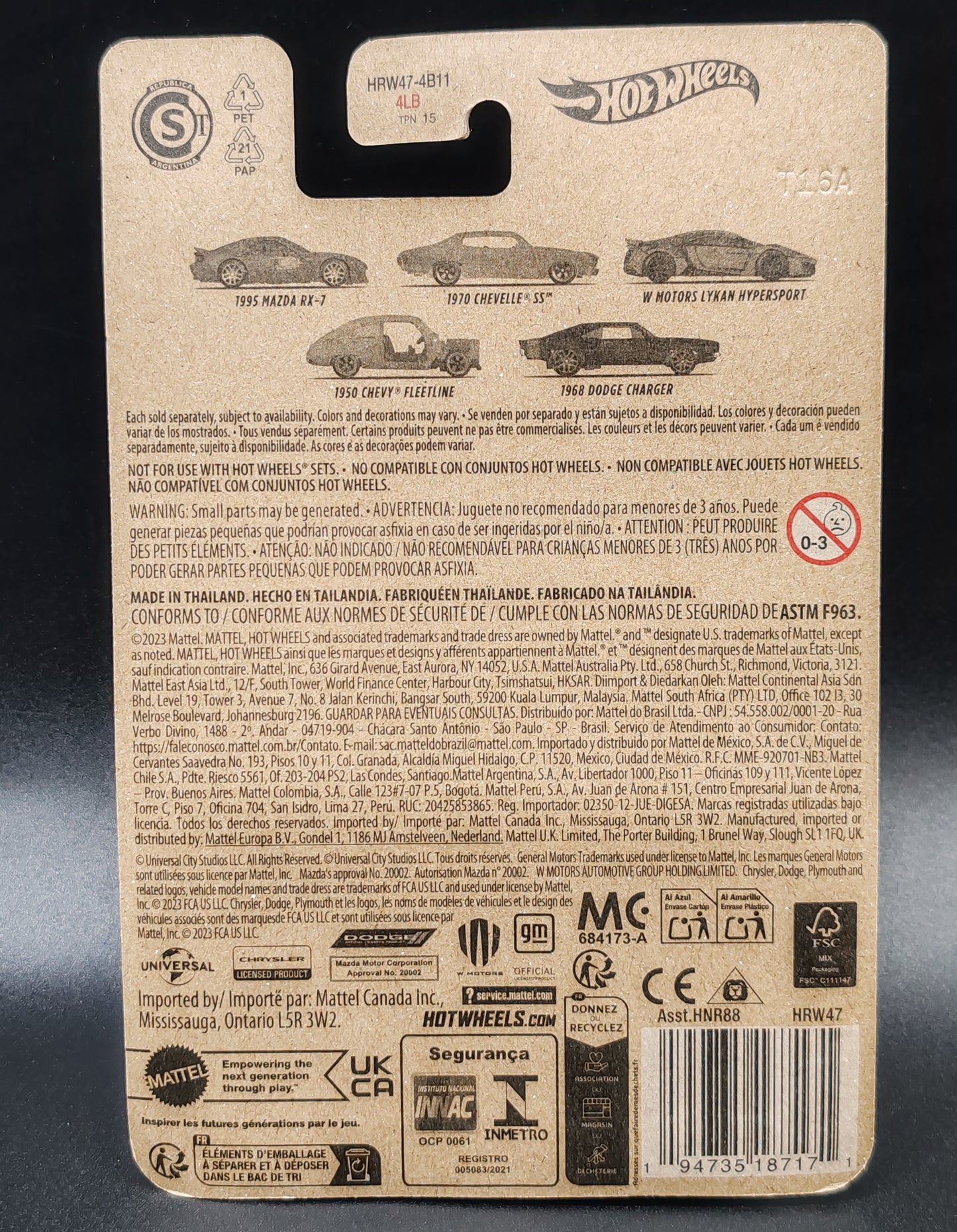 HOT WHEELS FAST AND FURIOUS DOMINIC TORETTO 1970 CHEVELLE SS 2/5