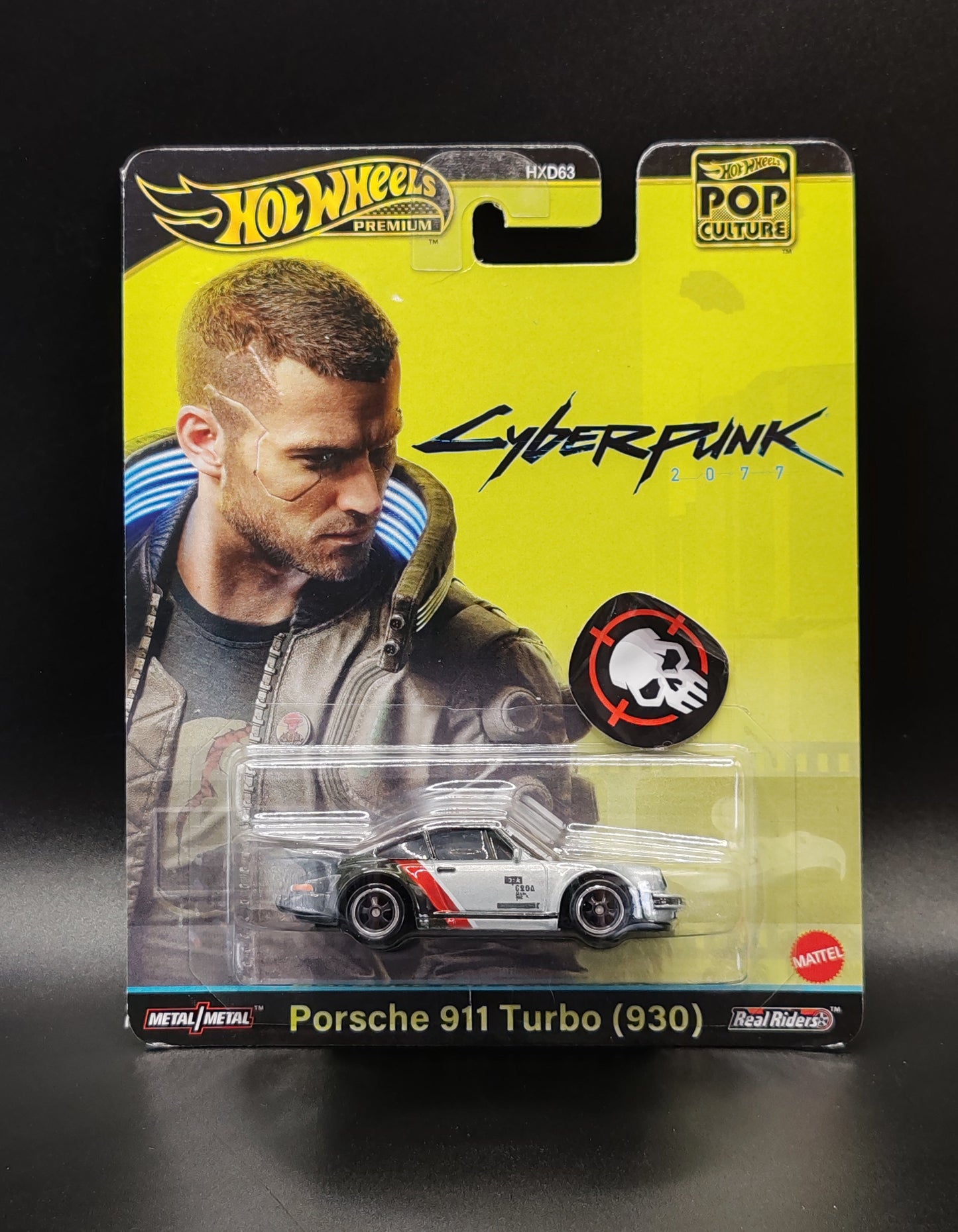HOT WHEELS PREMIUM POP CULTURE CYBERPUNK 2077 PORSCHE 911 TURBO (930)