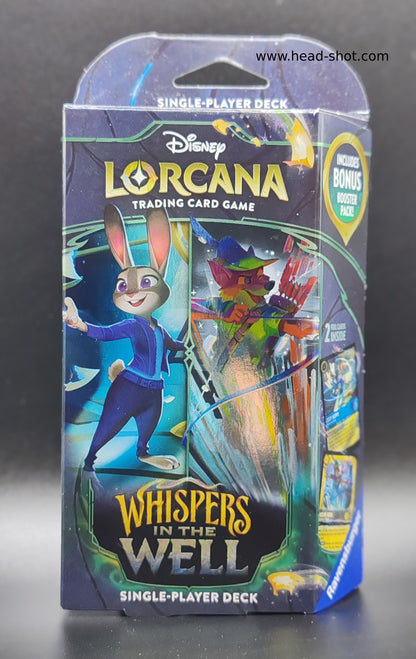 Disney Lorcana Whispers in the Well Starter Deck Judy and Robin Hood
