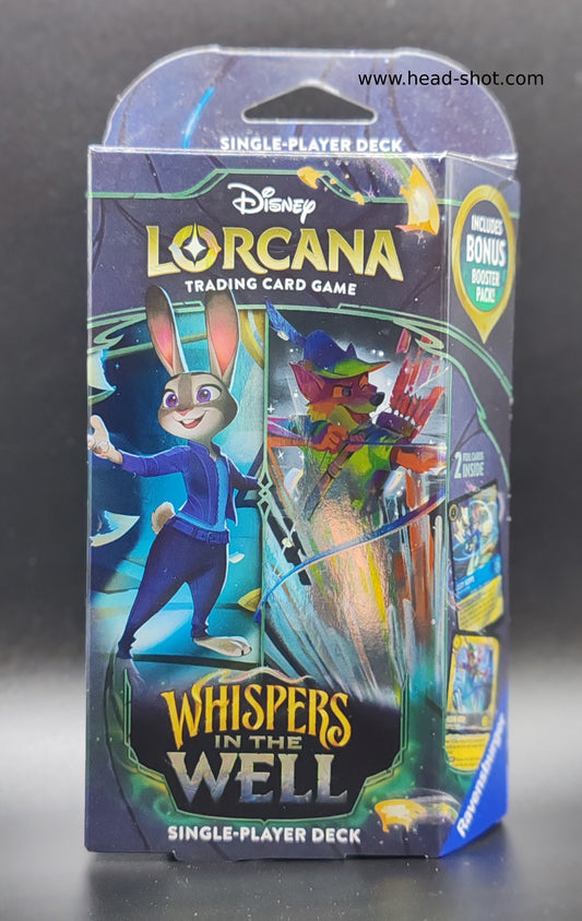 Disney Lorcana Whispers in the Well Starter Deck Judy and Robin Hood
