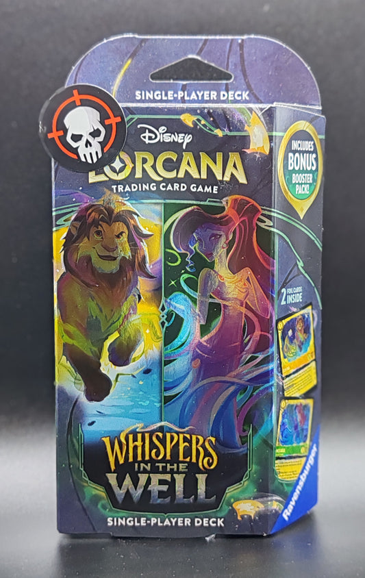 Disney Lorcana Whispers in the Well Starter Deck Simba & Megara