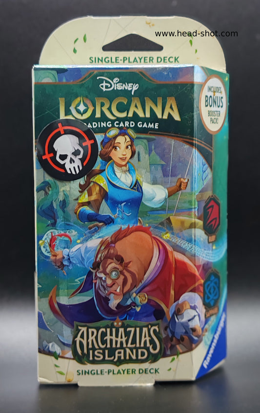 Disney Lorcana Archazia's Island  Starter Deck  Belle and Beast