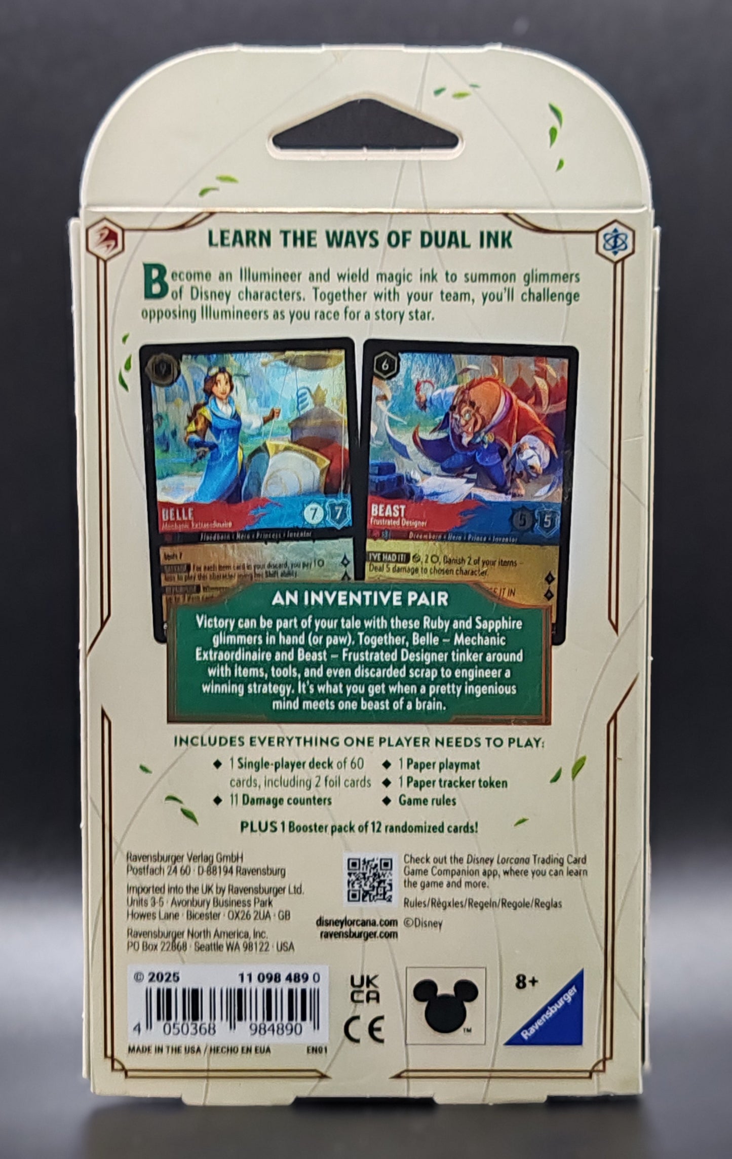 Disney Lorcana Archazia's Island  Starter Deck  Belle and Beast