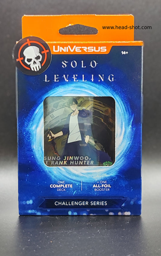 UniVersus: Solo Leveling Challenger Series Deck Building Card Game, Ready to Play Card Deck, Sung Jinwoo Character Card, 6 Foil Or Alt Art Cards