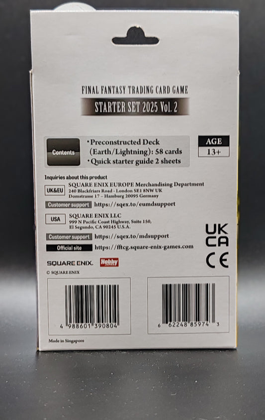 Final Fantasy The Card Game Starter Deck 2025 Volume 2