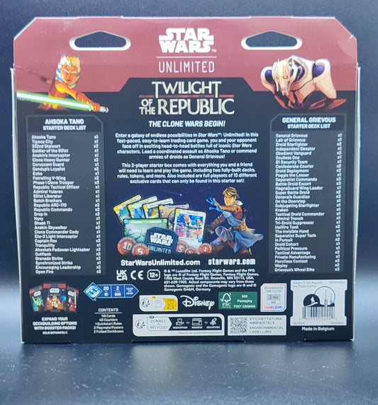 Star Wars Unlimited Twilight of the Republic Two Player Starter