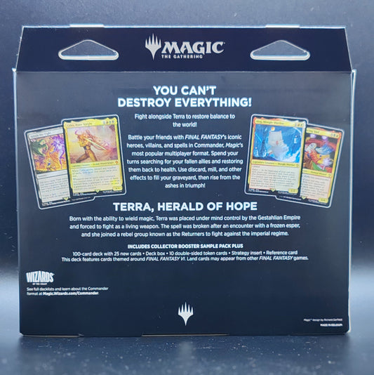 Magic The Gathering: Final Fantasy Commander Deck Revival Trance Terra Herald of Hope