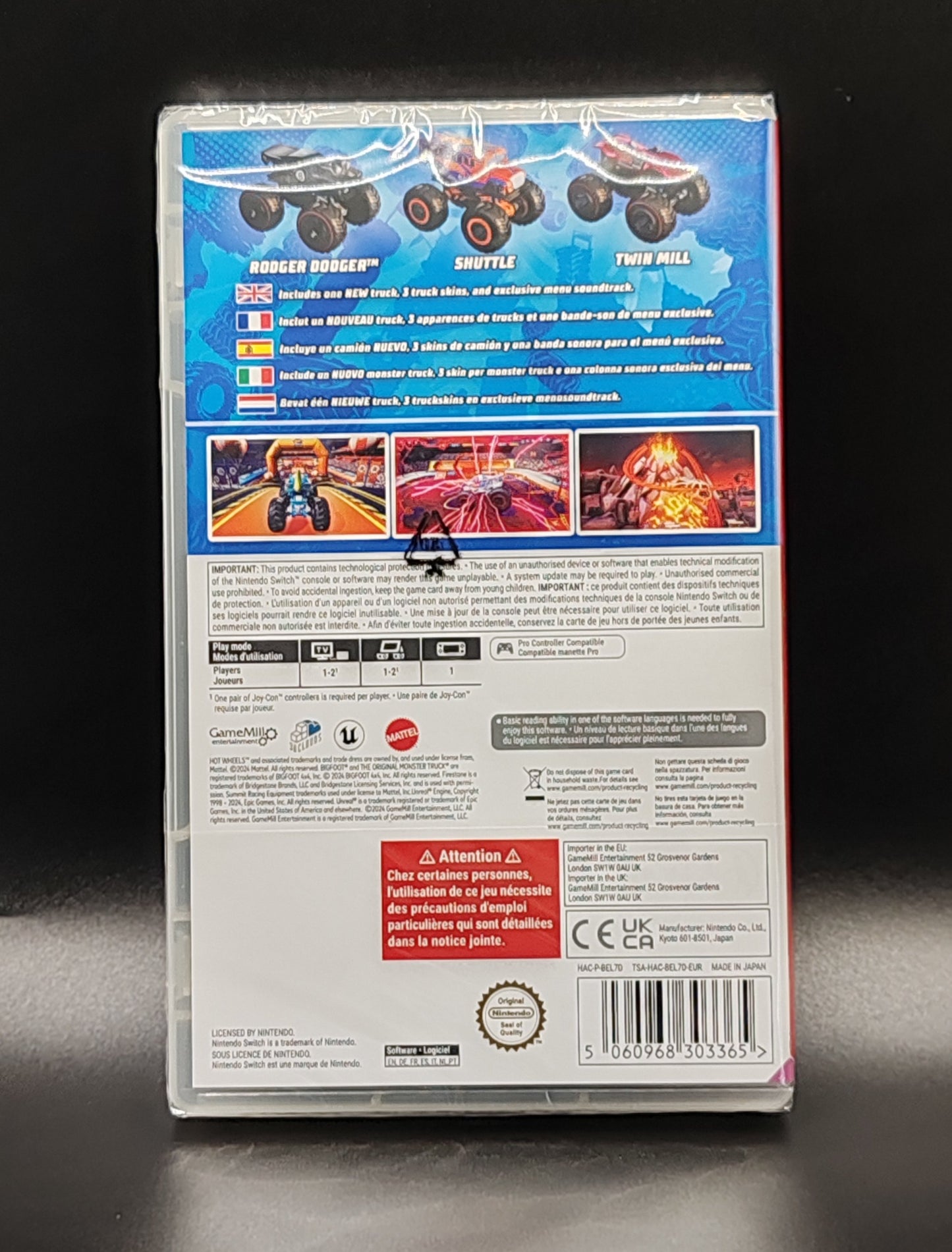 Nintendo Switch Hot Wheels Monster Trucks Stunt Mayhem Deluxe Edition