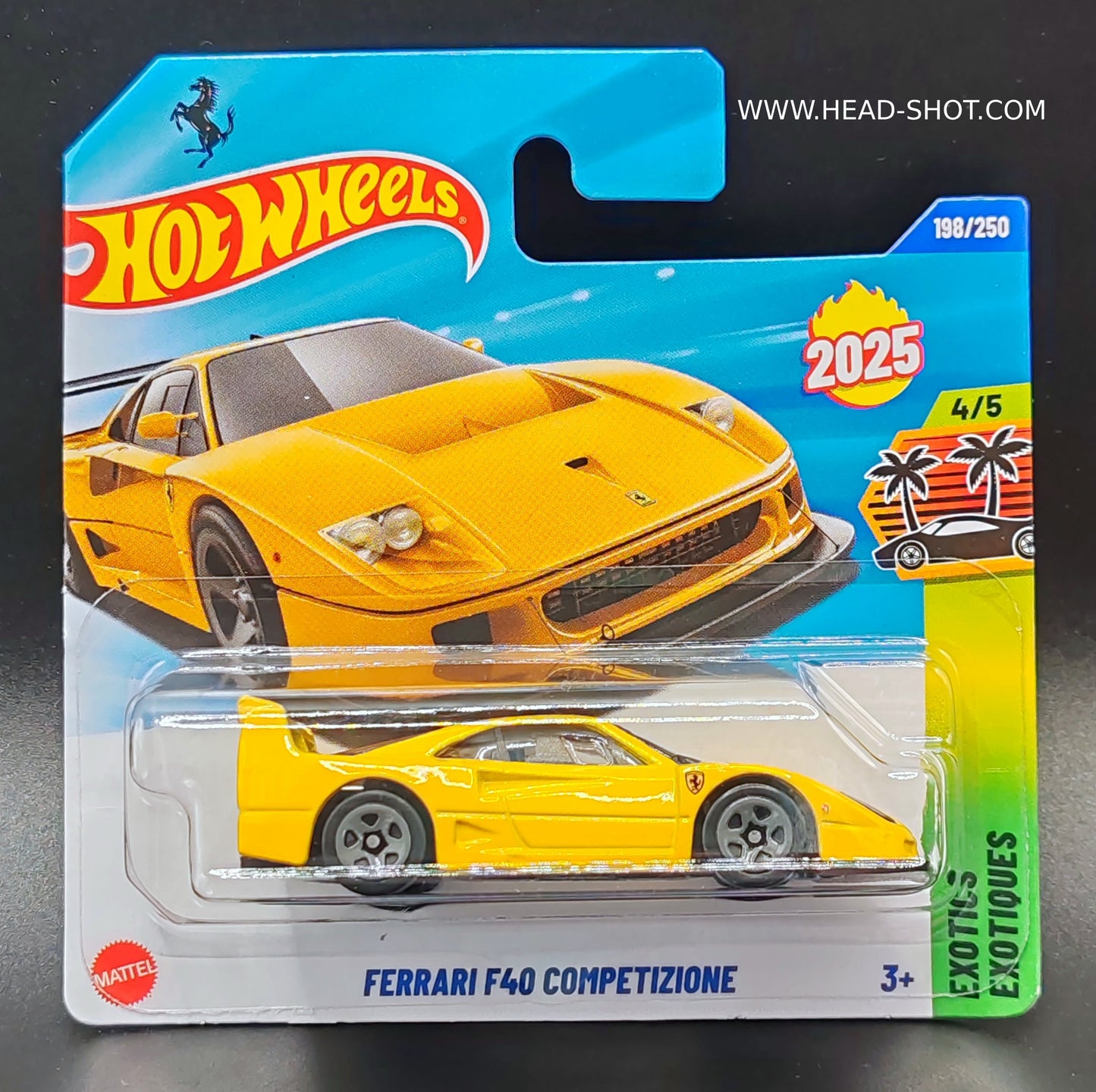 HOT WHEELS FERRARI F40 COMPETIZIONE EXOTIQUES 4/5 198/250