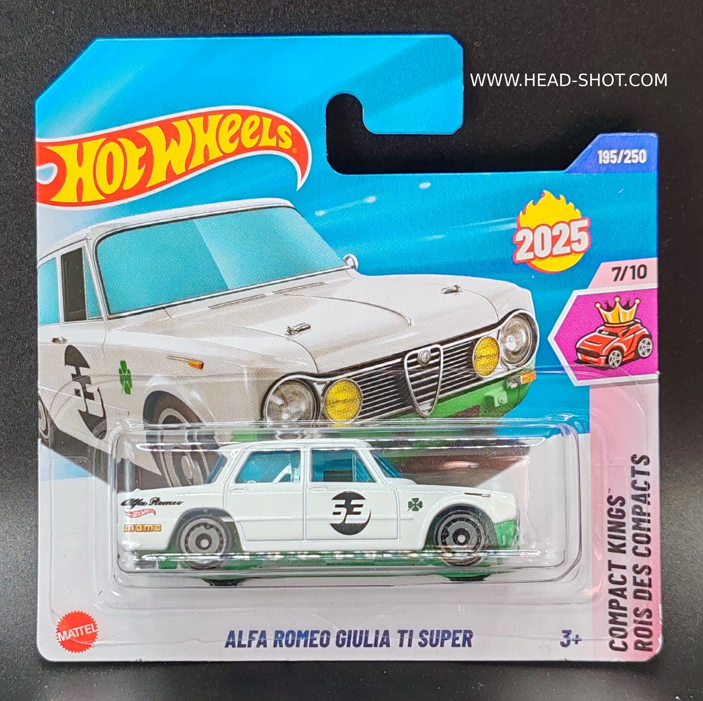 HOT WHEELS ALFA ROMEO GIULIA TI SUPER COMPACTS 7/10 195/250