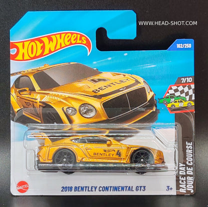HOT WHEELS 2018 BENTLEY CONTINENTAL GT3 RACE DAY 7/10 162/250