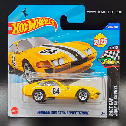 HOT WHEELS FERRARI 365 GTB4 COMPETIZIONE RACE DAY JOUR DE COURSE 10/10 222/250