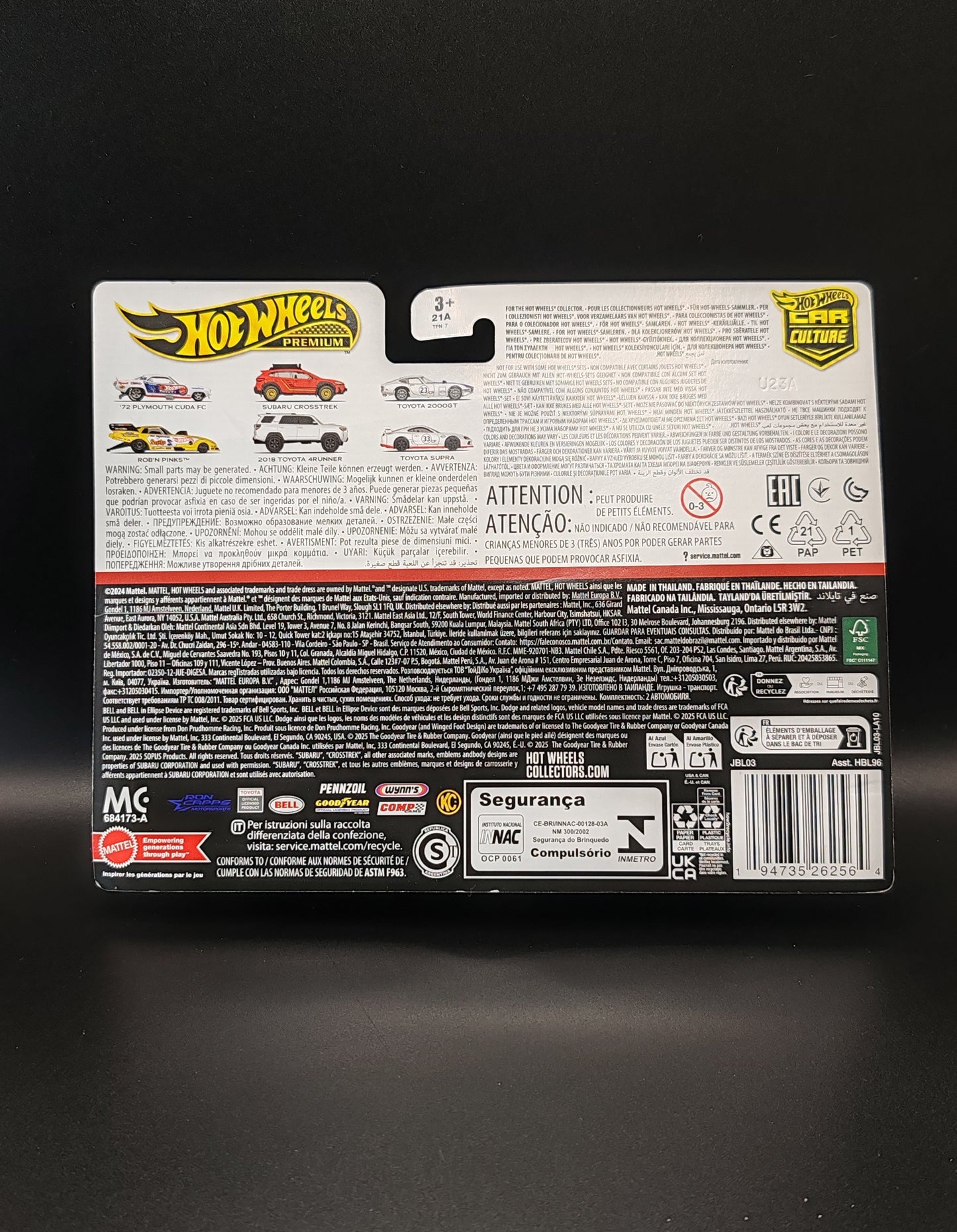 HOT WHEELS PREMIUM CAR CULTURE TOYOTA 2000GT TOYOTA SUPRA