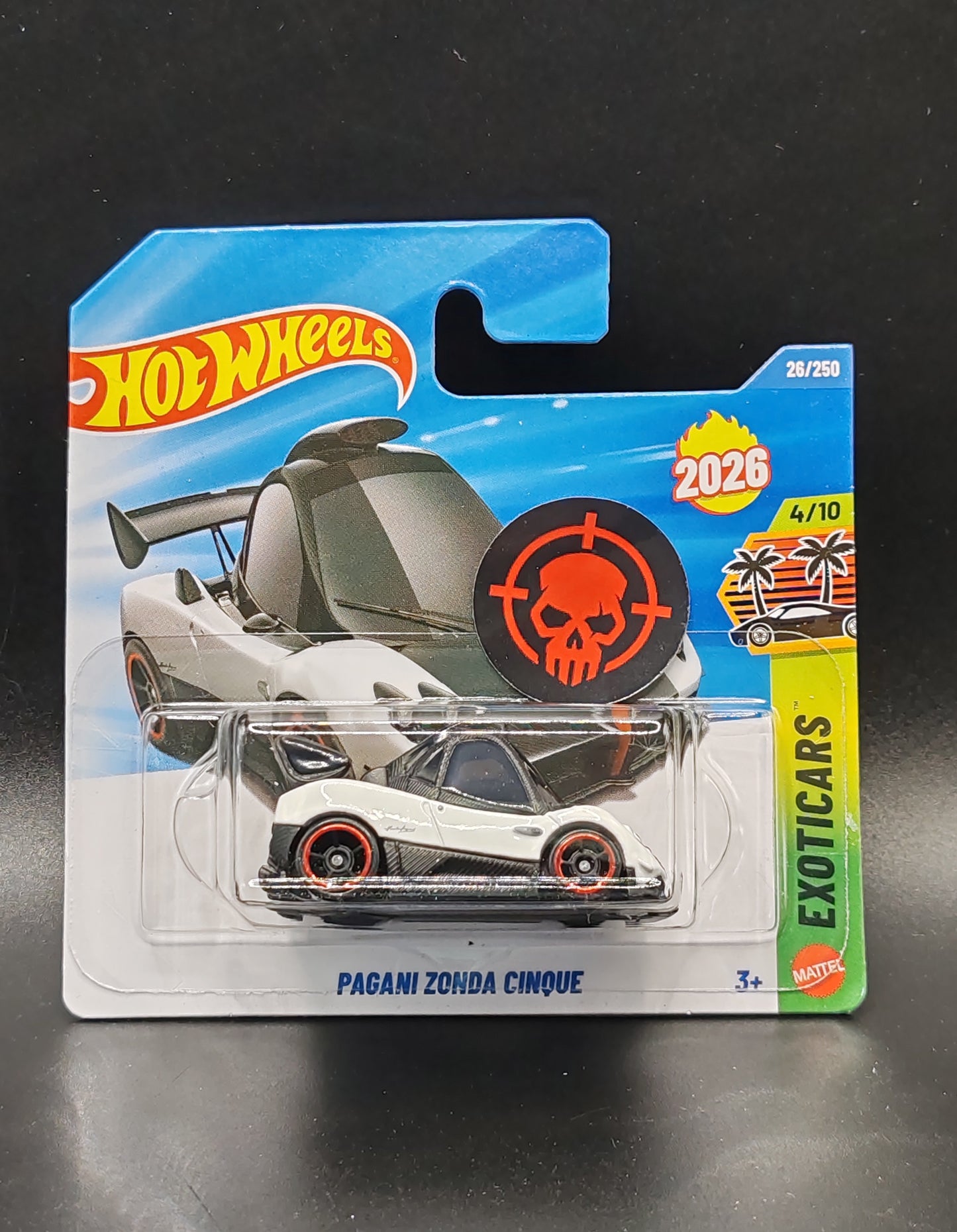 HOT WHEELS PAGANI ZONDA CINQUE EXOTICARS 4/10 26/250