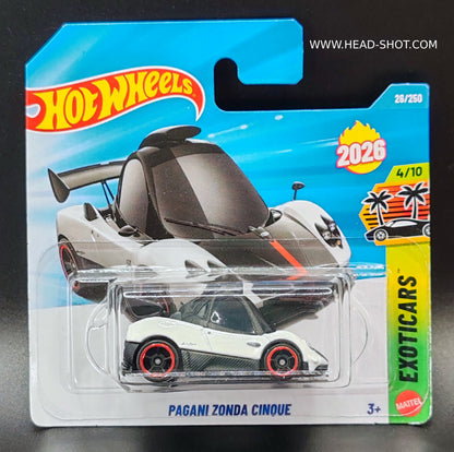 HOT WHEELS PAGANI ZONDA CINQUE EXOTICARS 4/10 2/250