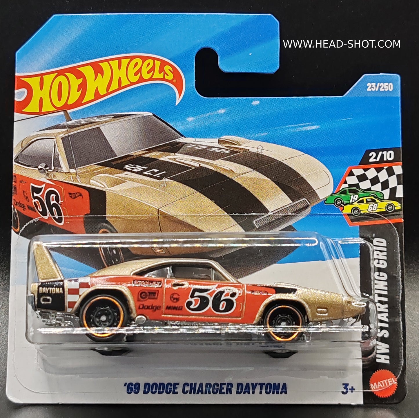 HOT WHEELS 69 DODGE CHARGER DAYTONA HW STARTING GRID 2/10 23/250