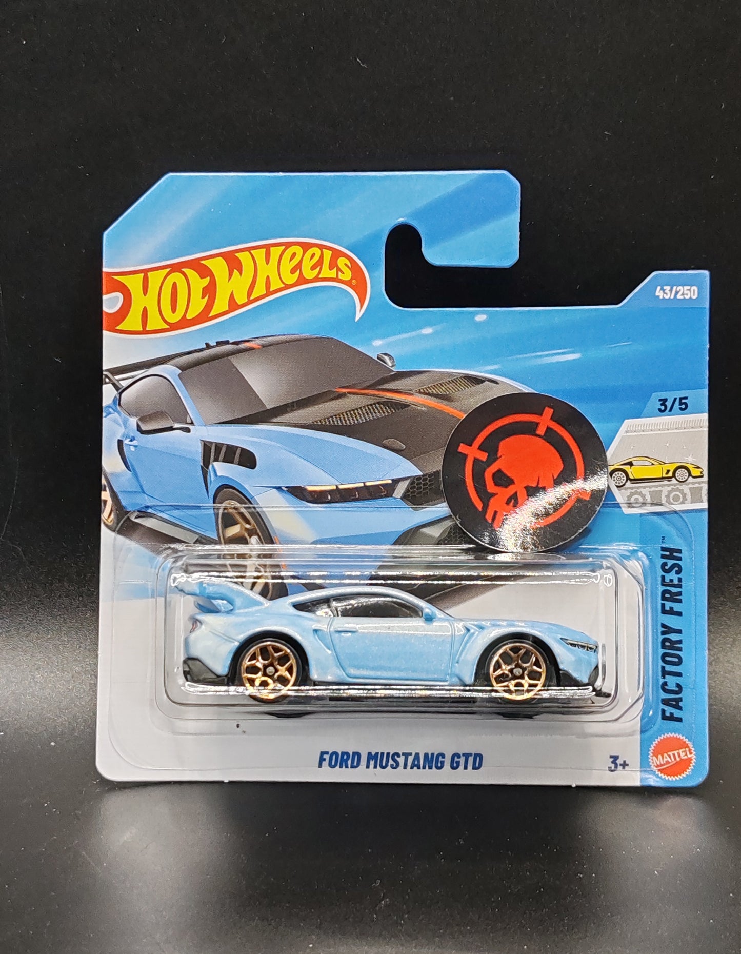 HOT WHEELS FORD MUSTANG GTD FACTORY FRESH 3/5 43/250
