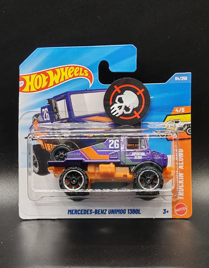 HOT WHEELS MERCEDED-BENZ UNIMOG 1300L TRUCKIN ALONG 4/5 64/250