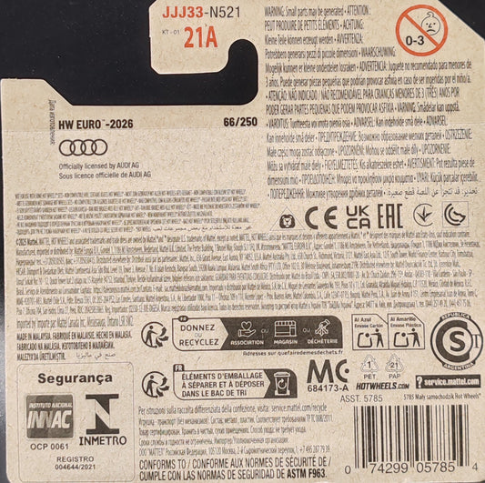 HOT WHEELS 17 AUDI RS 6 AVANT HW EURO 2/10  66/250