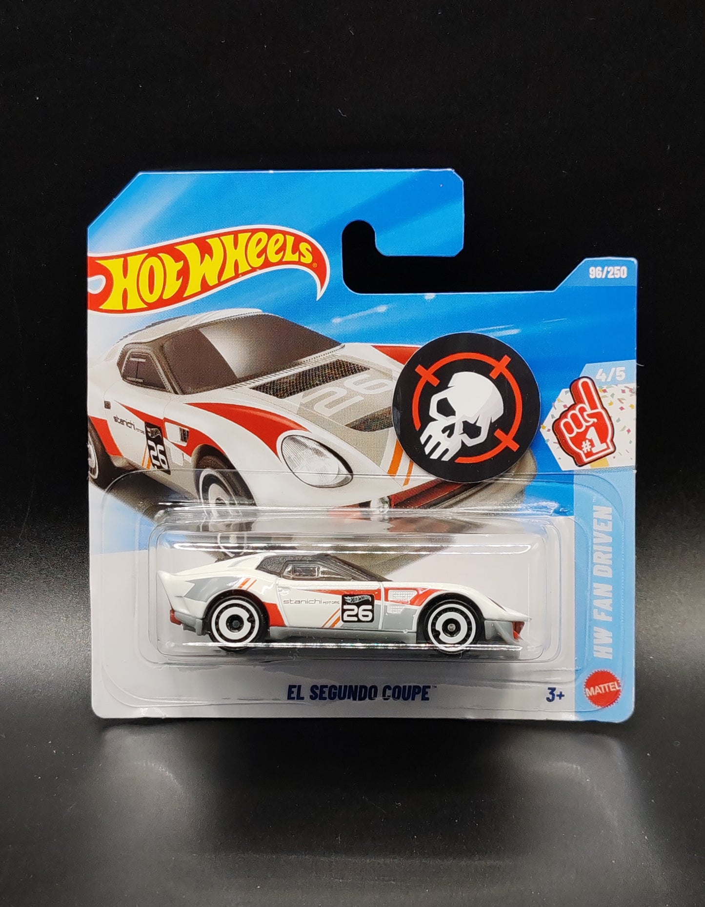 HOT WHEELS EL SEGUNDO COUPE HW FAN DRIVEN 4/5 96/250