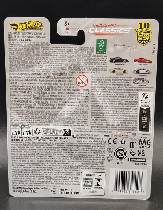 HOT WHEELS PREMIUM CAR CULTURE MODERN CLASSICS PORSCHE 993 GT2 4/5