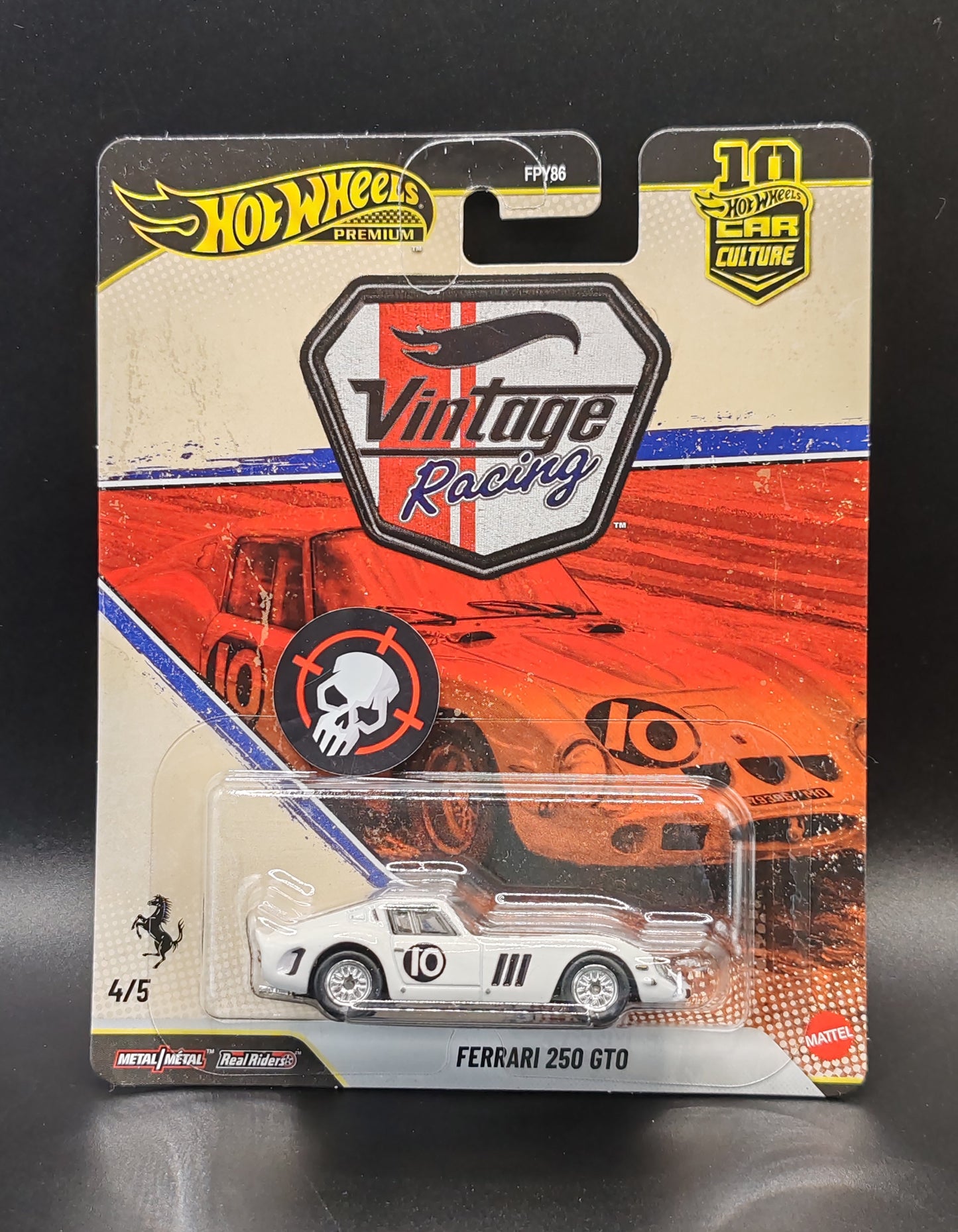 HOT WHEELS PREMIUM CAR CULTURE VINTAGE RACING FERRARI 250 GTO 4/5