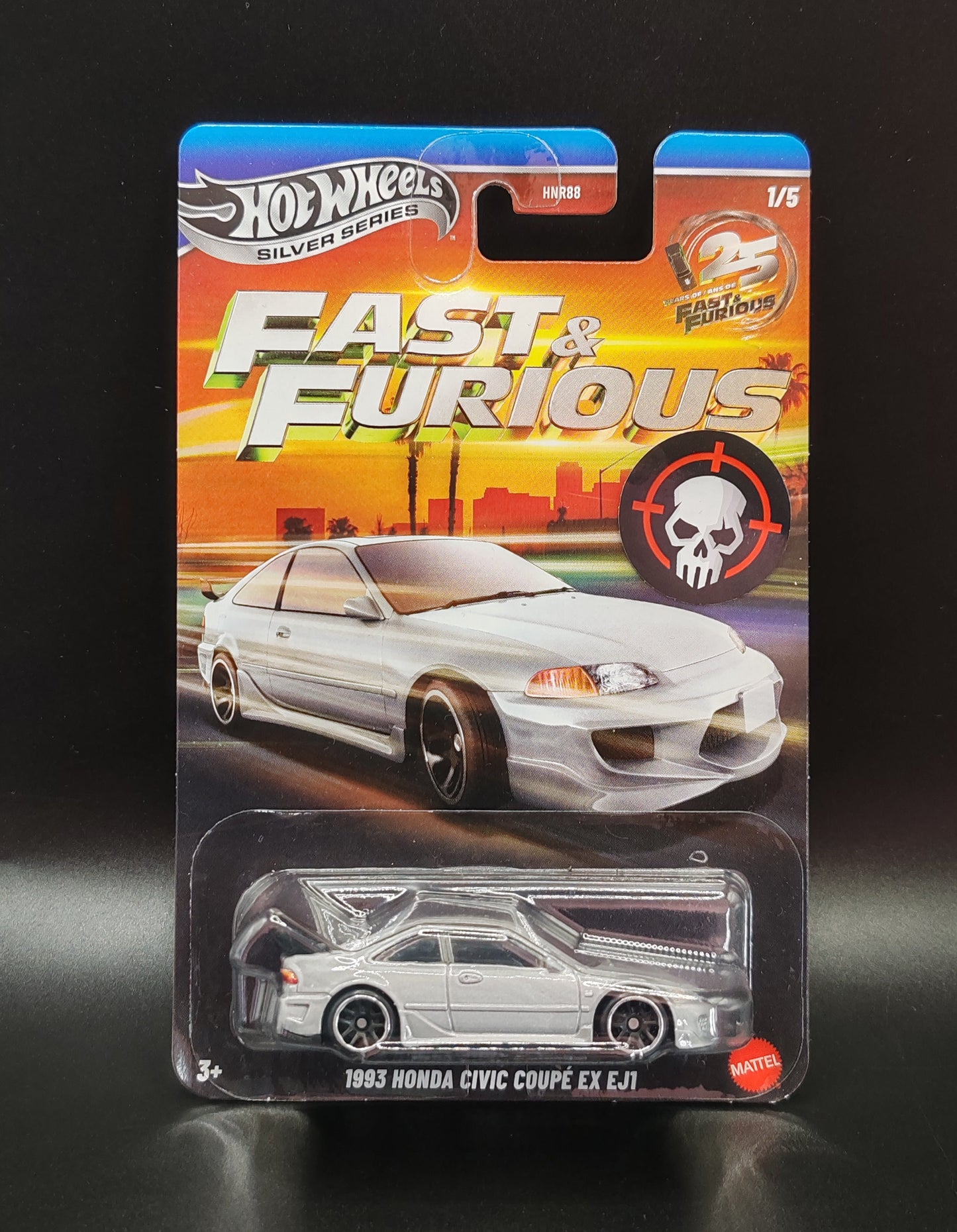 HOT WHEELS FAST & FURIOUS 1993 HONDA CIVIC COUPE EX EJ1 1/5