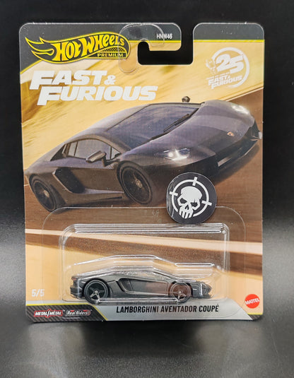 HOT WHEELS PREMIUM FAST AND FURIOUS LAMBORGHINI AVENTADOR COUPE 5/5