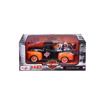 1:24 HARLEY DAVIDSON 1958 FORD F-1 PICKUP WITH 1958 FLH DUO GLIDE
