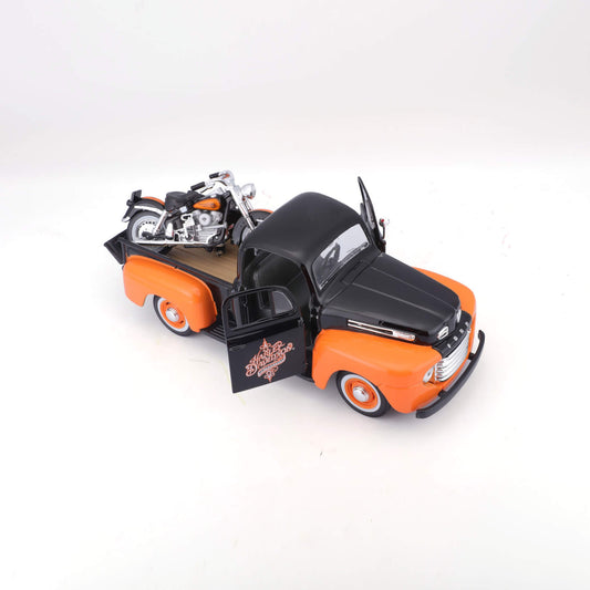 1:24 HARLEY DAVIDSON 1958 FORD F-1 PICKUP WITH 1958 FLH DUO GLIDE