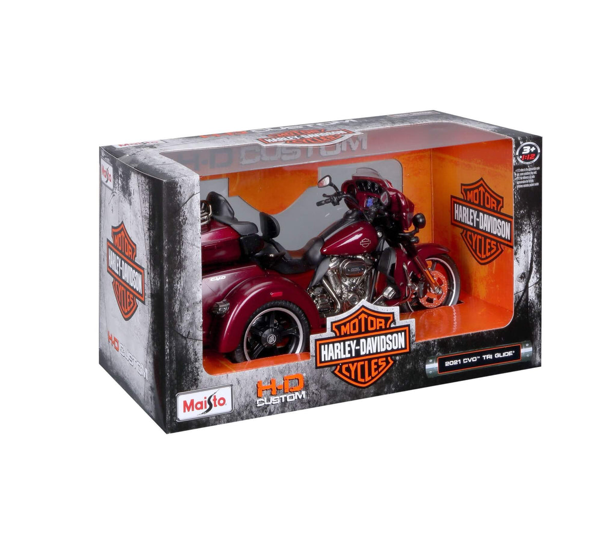 1:12 HARLEY DAVIDSON 2021 CVO TRI-GLIDE RED