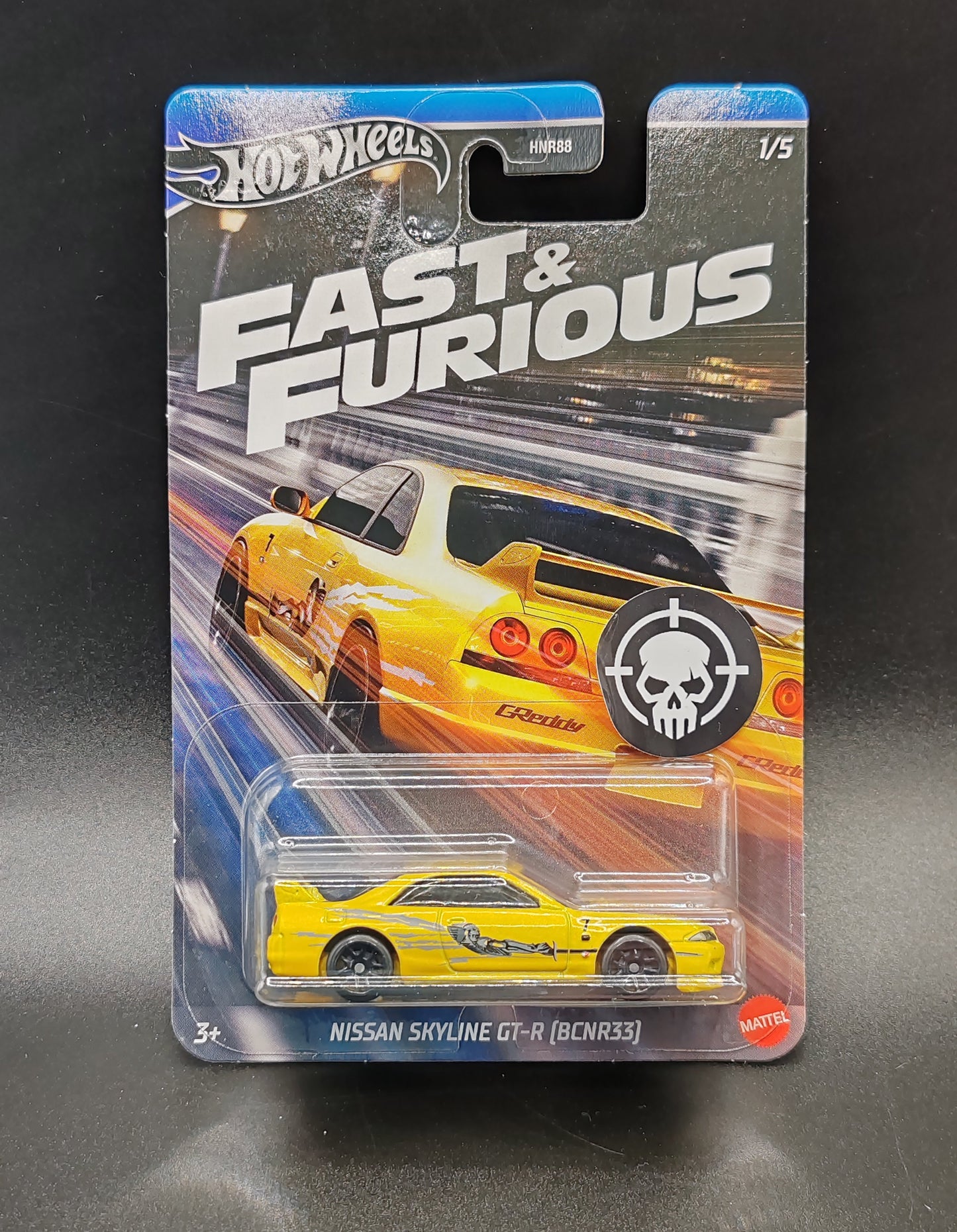 HOT WHEELS FAST AND FURIOUS NISSAN SKYLINE GT-R (BCNR33) 1/5
