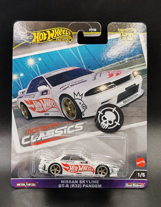 HOT WHEELS PREMIUM CAR CULTURE MODERN CLASSICS NISSAN SKYLINE GT-R (R32) PANDEM 1/5