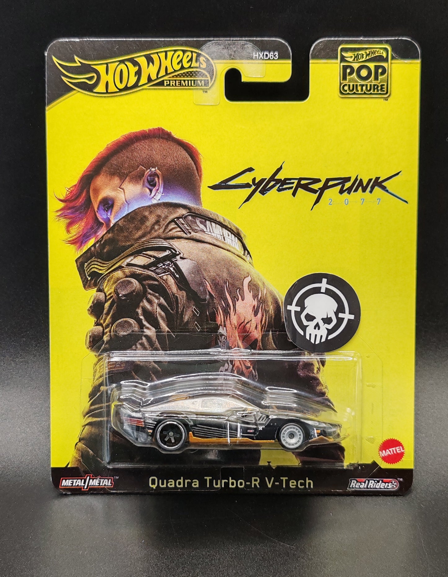HOT WHEELS PREMIUM POP CULTURE CYBERPUNK 2077 QUADRA TURBO-R V-TECH