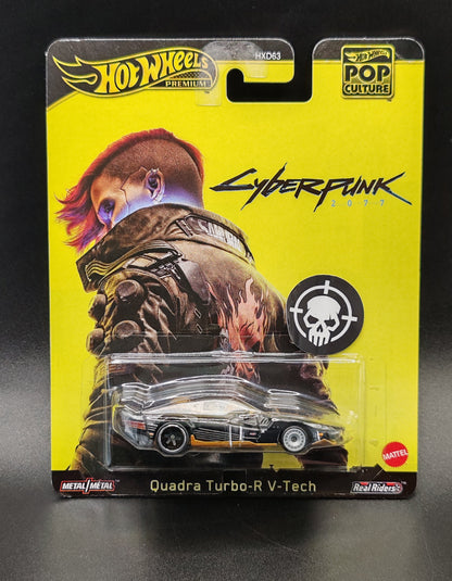HOT WHEELS PREMIUM POP CULTURE CYBERPUNK 2077 QUADRA TURBO-R V-TECH